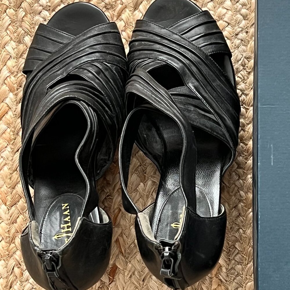 Cole Haan, Platform, Wedge Peep Toe Sandal